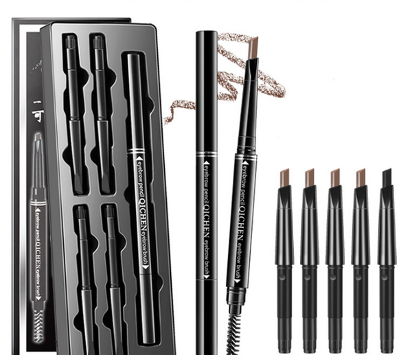 Double-headed eyebrow pencil waterproof and sweat-proof is not blooming lasting non-marking thrush artifact